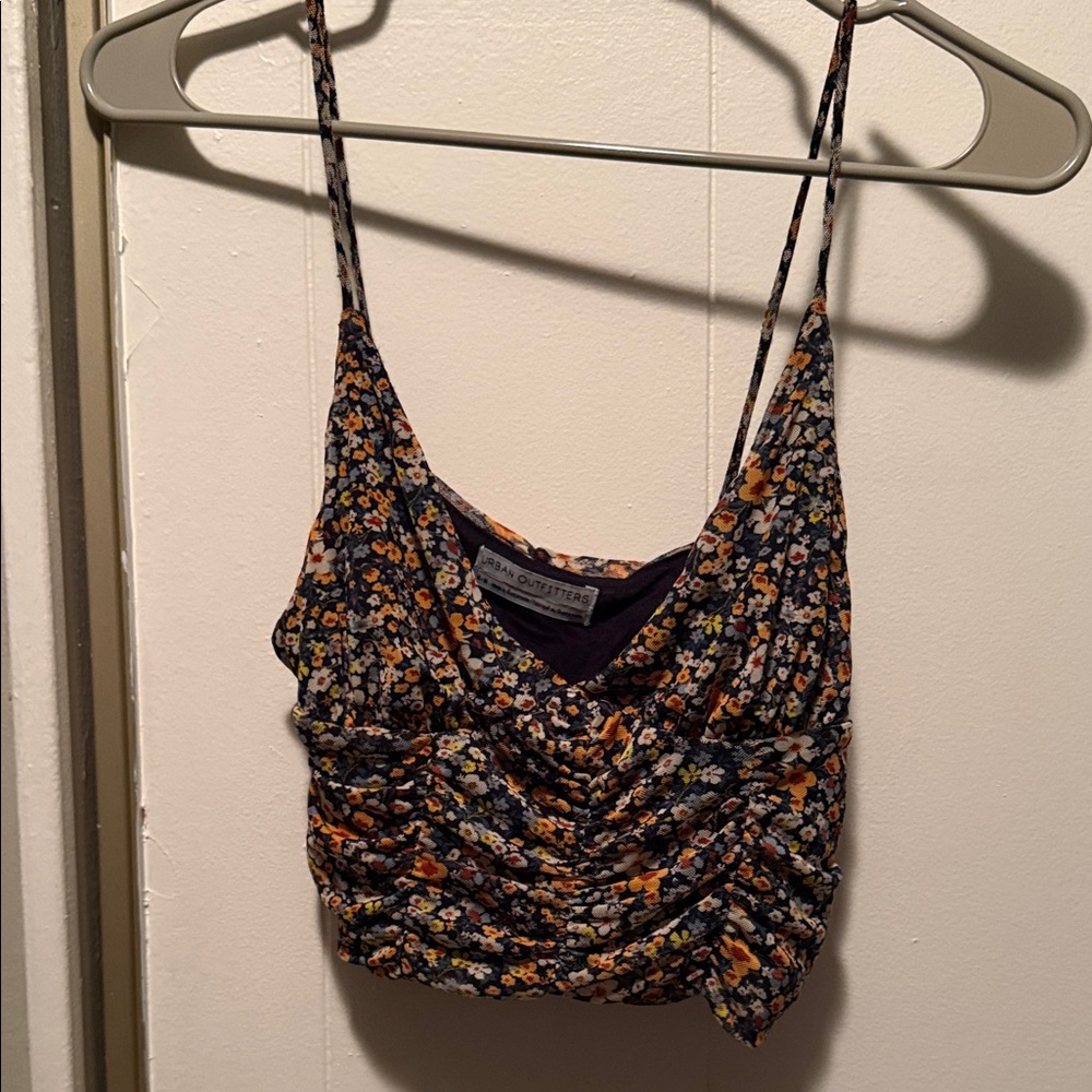 Urban Outfitters Navy Floral Cami Top
